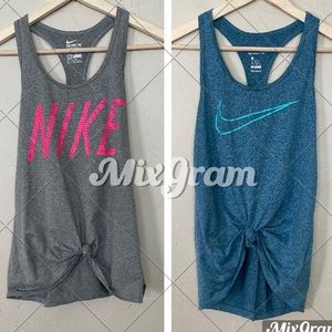 Nike Dri Fit Racerback Athletic Tank Top Lot of 2 Sz S